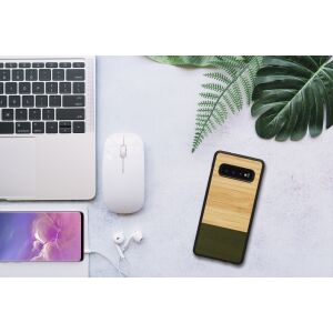 MAN&WOOD Galaxy S10 Bambusz Erdő Okostelefon Tok - Fekete Keret 138749040 - Man&Wood