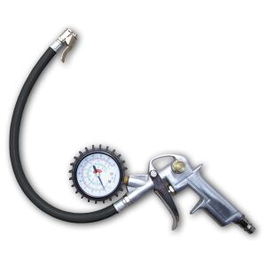 Pistolet do pompowania opon z manometrem - blister