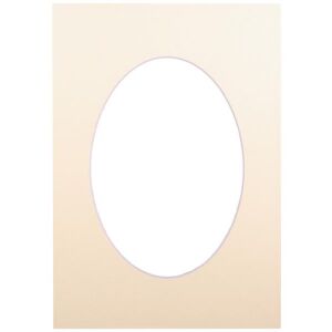 Passepartout 15x21, owalny biskwitowy 138749208 - Ramka na zdjęcia