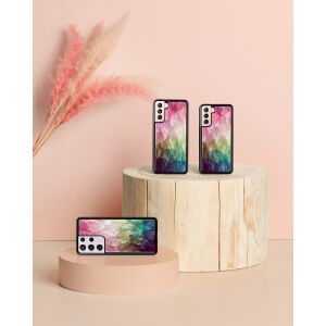 Etui iKins do Samsung Galaxy S21+ kwiat wodny czarny 138749342 - Kontakty telefoniczne