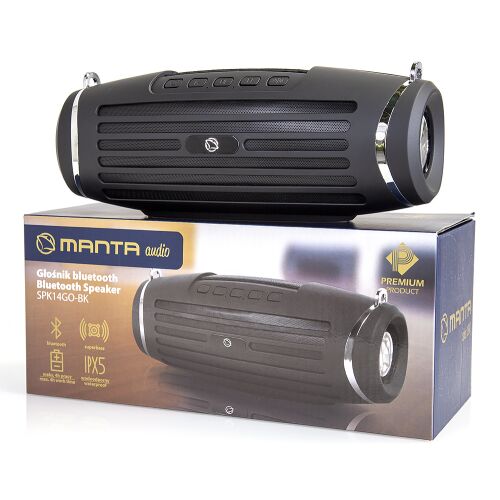Boxă Bluetooth Manta SPK14GO-BK, negru, portabilă