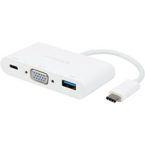 Vivanco Adapter USB-C - VGA 3in1 (45386) 138749484 - VGA-Konverter