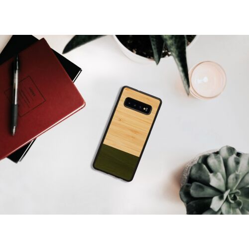 MAN&WOOD Bambusz Erdő Tok Galaxy S10 Plus - Fekete 138749678