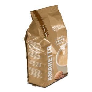 Olasz kávé Amaretto kapszula, 12 darabos, kompatibilis a Caffitaly rendszerrel - Kávé & Kakaó