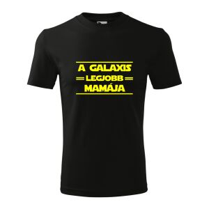 A galaxis legjobb Mamája póló - Fekete, 100% pamut unisex póló 138751828 - Ajándék póló