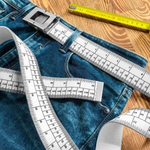 Diétás Öv Mérőszalaggal - Fehér, Állítható Méretű 138751890 - Tréfás termék