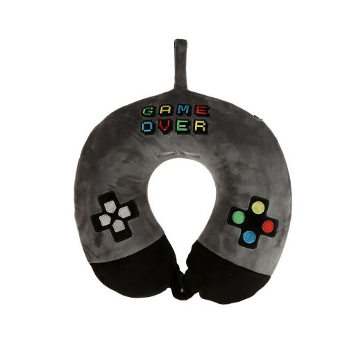 RELAXEAZZZ Game Over nyakpárna, memóriahabos utazópárna kontroller dizájnnal - Nyakpárna