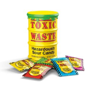 Toxic Waste Sárga Dobozos Savanyú Cukorka - 42g 138752188 - Cukorka