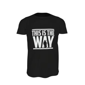 Star Wars Mandalorian - This is the Way Fekete Póló 138752405 - Ajándék póló