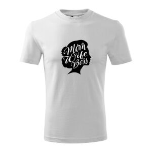 Mom Wife Boss Fehér Pamut Póló - Női/Unisex 138752452 - Ajándék póló