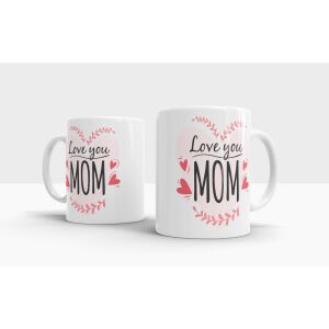 "Szeretlek Anya" Kerámia Bögre - 3 dl - Anyák Napi Ajándék 138752484 - Ajándék bögre