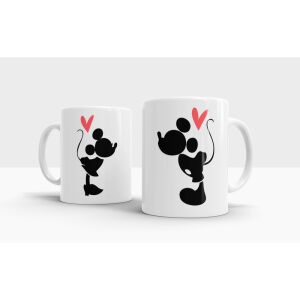 Mickey & Minnie Páros Kerámia Bögre Szett - 2 x 3dl 138752582 - Ajándék bögre