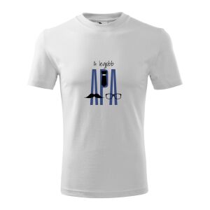 A legjobb Apa Póló - 100% Pamut, Unisex, Fehér 138752629 - Ajándék póló