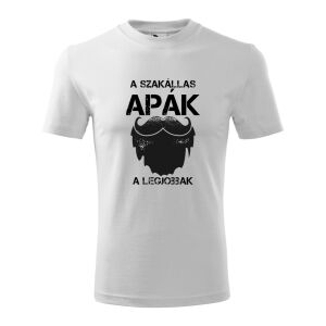 Szakállas Apák Póló - "A szakállas Apák a legjobbak" felirattal - Férfi/Unisex 138752628 - Ajándék póló