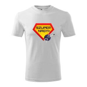 Szuper Nagyi Póló - 100% Pamut, Unisex, Fehér 138752643 - Ajándék póló