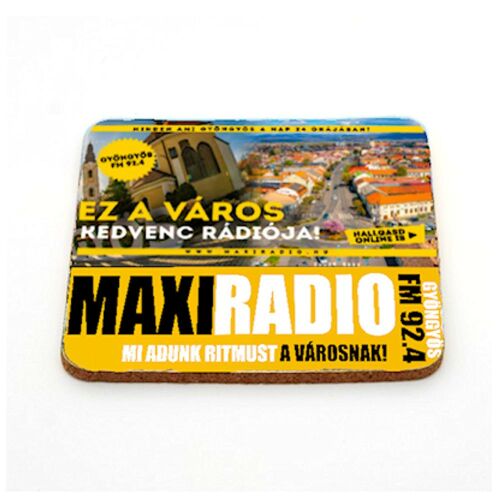 Maxirádió Parafa Poháralátét - Négyzet alakú, 9,5x9,5 cm 138752734