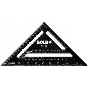 SOLA RS 18 Szögmérő Ácsderékszög - 18cm, Fekete 138752829 - Sola