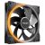 Be Quiet! Light Wings 140mm PWM Reverse Black fan with orange ARGB lighting