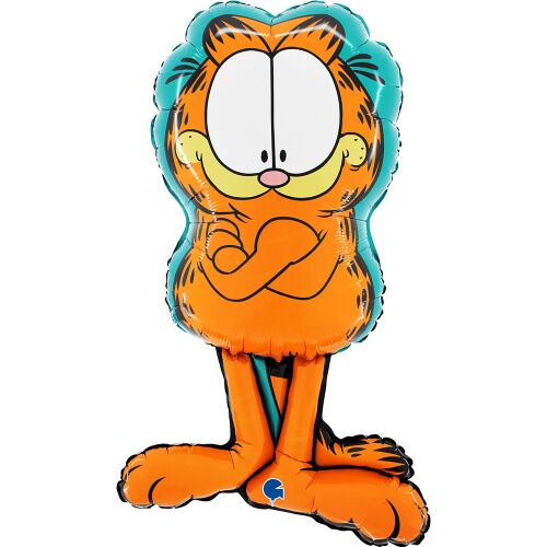 Garfield Mosolygós Fólia Lufi - 76 cm - Héliummal/Levegővel Tölthető