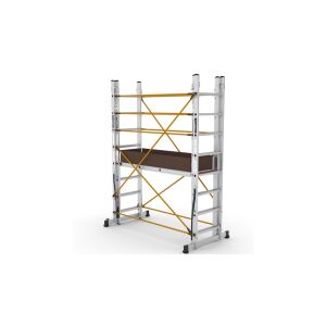 Cagsan POLYSAFE Többfunkciós Szerelőállvány - 4,7m Munkamagasság 138756036 - Gurulóállvány