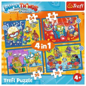 Pudełko z puzzlami Trefl Super Things 4w1 - Puzzle