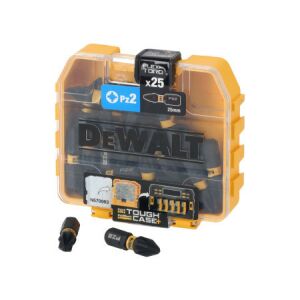 DEWALT FlexTorq Extreme Impact PZ2 Bithegy készlet - 25 db Tough Case 147099459 - Dewalt