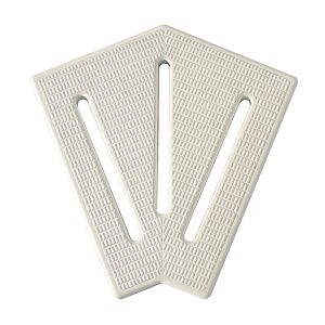 Gemas - Túlfolyó Sarokelem 45° - 245mm, Fehér 138759478 - Túlfolyórács & Profil