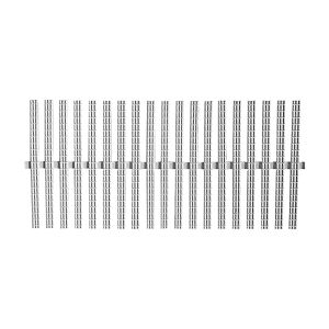 Gemas Classic Túlfolyó Rács - 145mm, PP, Fehér