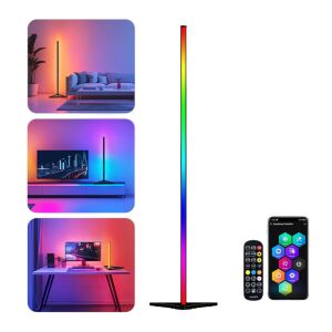 LED sarok állólámpa okos applikációval és távirányítóval - Állólámpa