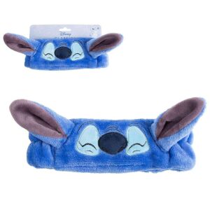Disney Lilo & Stitch kozmetická čelenka, modrá plyšová čelenka - Uterák