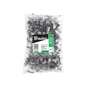 Clemă furtun tip zebră din oțel inoxidabil BRADAS 16-27mm 138762154 - Instalații de apă, gaz & încălzire