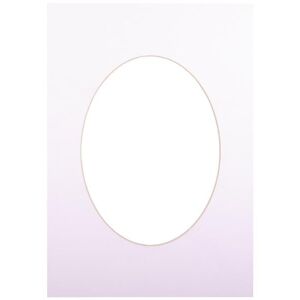 Passepartout 21x29,7, ultra biały owalny 138762286 - Ramka na zdjęcia
