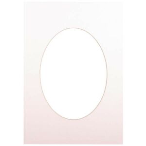 Passepartout 21x29,7, miękki biały owal 138762295 - Ramka na zdjęcia