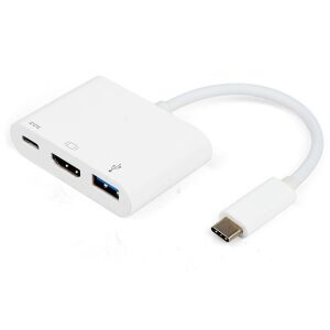 Adaptér Vivanco USB-C - HDMI 3v1, biely (34293)