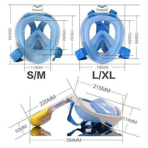 Mască de snorkeling Free Breath M2068G S/M neagră 138762473