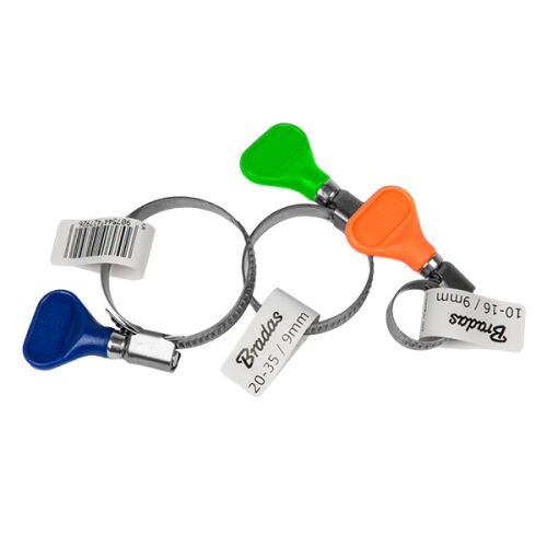 Clemă furtun tip zebră din oțel inoxidabil 16-27 mm cu cheie fluture 138762808