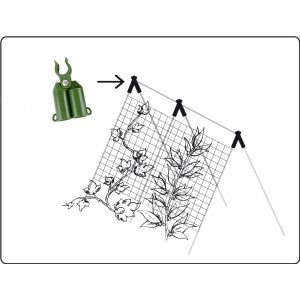 Verstellbarer Verbinder für Gartenstäbe 16mm (4Stk.) 138762838 - Gartenbauwerkzeuge