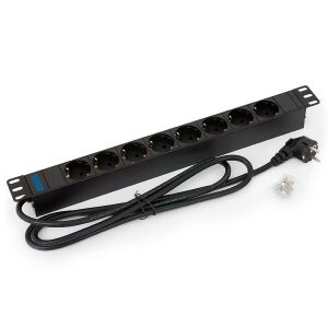 Złączka Triton 19', 8xDE, kabel 3x1,5mm 2m CZ-DE, RAL9005