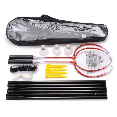 Meteor Motion Badminton Set 2 Reketa, 3 Reketa za loptice, Mreža Crvena i Bijela 20076 138764976