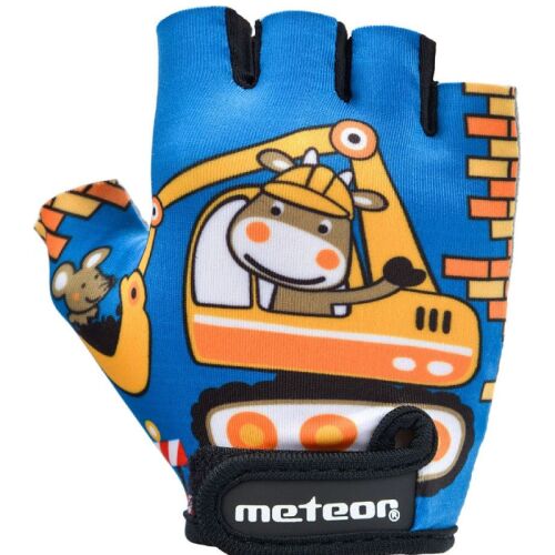 Detské cyklistické rukavice Meteor Teddy Builder Jr 26184-26185-26186 138765519