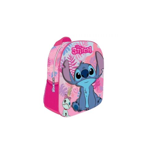 Lilo és Stitch 3D Ovis Hátizsák, Stitch karakter dizájn, rózsaszín - Ovis hátizsák