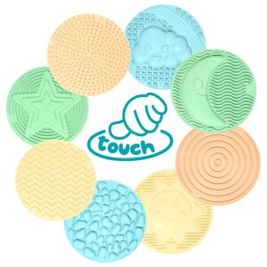 MOCHTOYS Érzékszervi Fejlesztő Tapilapkák - Pasztell Kerek Lapok 138766469 - Babajáték