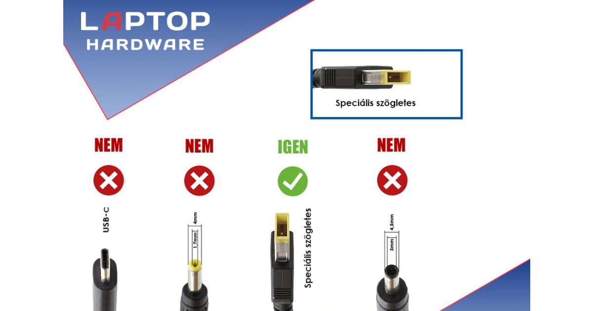 Lenovo IdeaPad G70-70 20V 4.5A 90W-os új, Gyárival Megegyező Minőségű - Foto 5