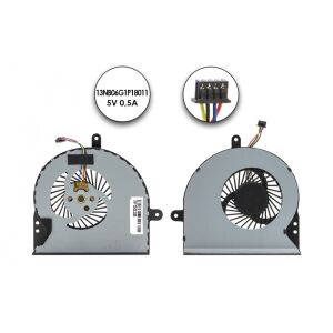 Asus G751JL/JM Hűtőventilátor - Gyári Új 138783233 - Delta