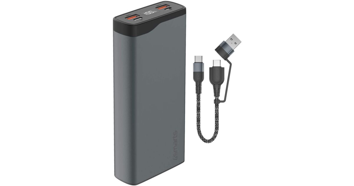 4smarts VoltHub Pro Powerbank 10.000 MAh | Ricarica Veloce, Portatile, 468777 - 2