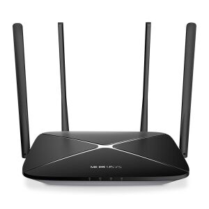 Mercusys AC12G AC1300 kétsávos Wi-Fi router elölnézet - Wi-Fi router, adapter
