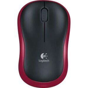 Logitech M185 Fekete-Piros Vezeték Nélküli Optikai Egér 138802948 - Logitech Egér
