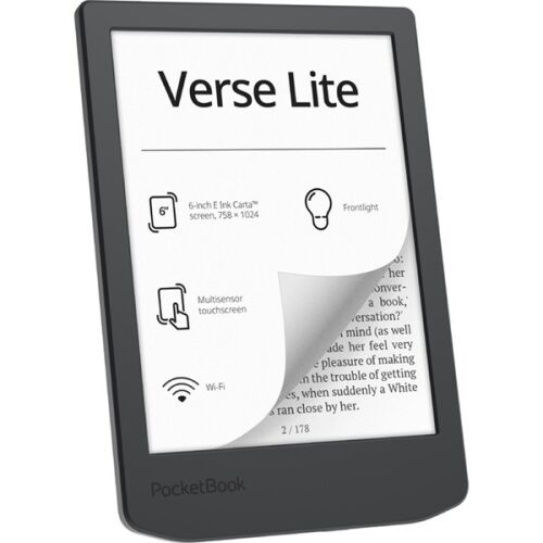PocketBook Verse Lite - 6" E-olvasó, Éjfél szürke 138809211