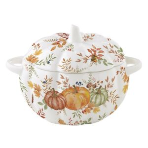 Easy Life Harvest Porcelán Tök Tál Tetővel - Ø19x16cm