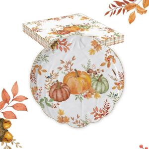 Easy Life Harvest Porcelán Tálalótál - Tök Forma, Ø27cm